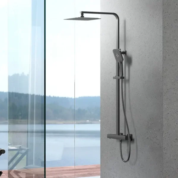 colonne-de-douche carbone mat